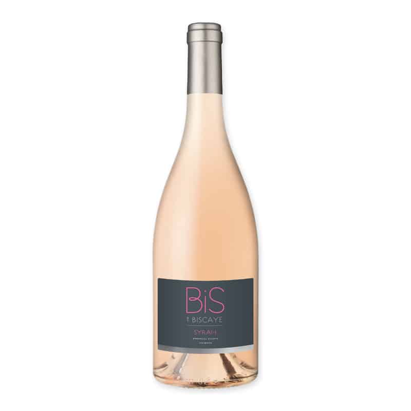 Ervaar de harmonie van rijp rode vruchten en subtiele kruiden in de Bis by Biscaye Syrah Rosé IGP