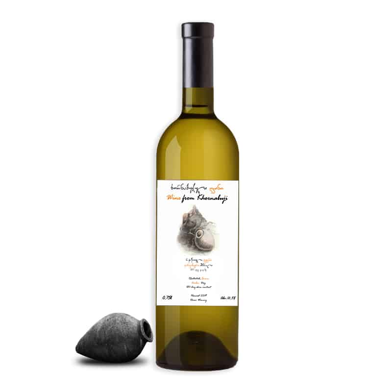 Dano's Winery Rkatsiteli Qvevri is een amberwijn uit Kakheti