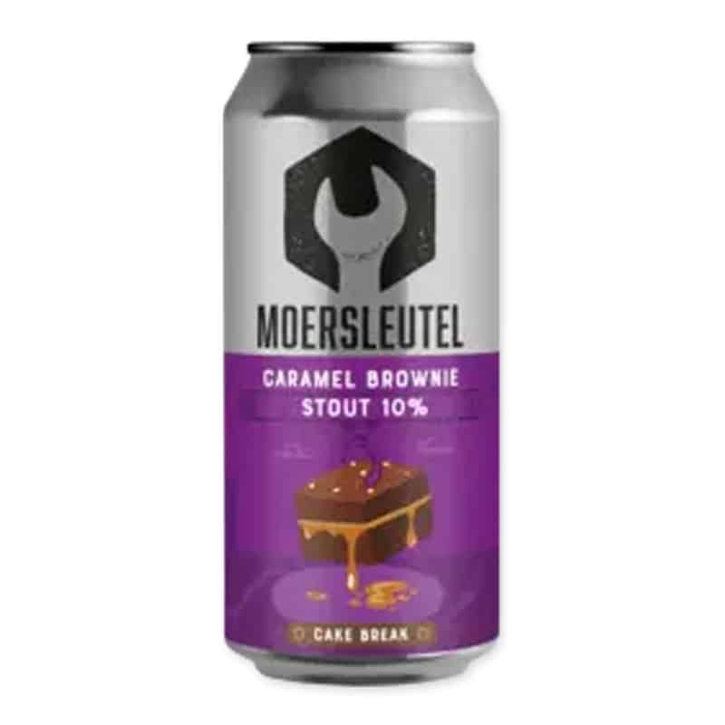 Ontdek De Moersleutel Cake Break Caramel Brownie Stout met zijn rijke smaaksensatie van chocolade en caramel. Perfect voor een luxueuze biervaring.