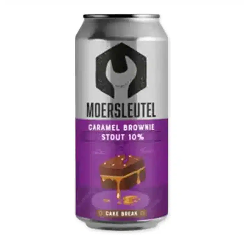 Ontdek De Moersleutel Cake Break Caramel Brownie Stout met zijn rijke smaaksensatie van chocolade en caramel. Perfect voor een luxueuze biervaring.