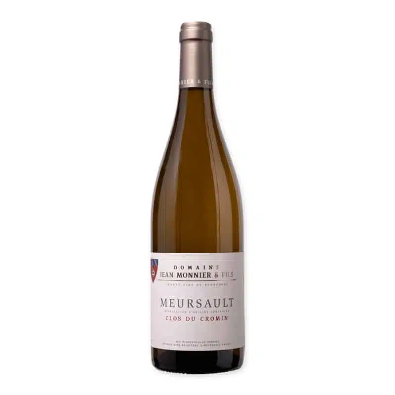 Jean Monnier Meursault Clos du Cromin is a mineral, dry white Burgundy with tension, stone fruit, and a long finish. Classic Meursault style.