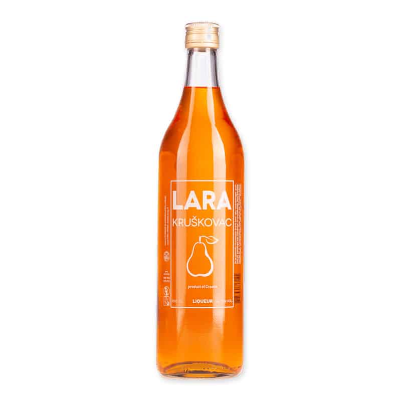 Lara Kruskovac is een fruitige Kroatische perenlikeur van Williams-peren. Zoet