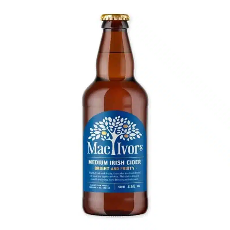 Discover the fresh and balanced taste of MacIvors Medium Cider, perfect for any moment. A true flavor sensation from Ireland.