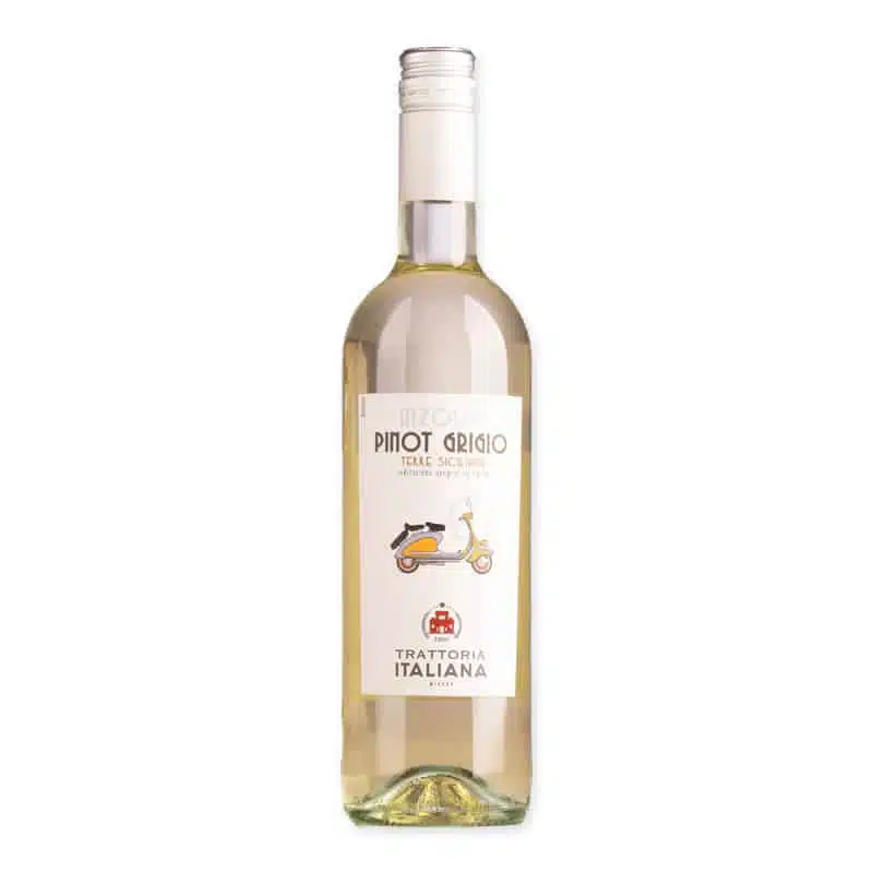 Experience the unique blend of Inzolia and Pinot Grigio with our Trattoria Inzolia / Pinot Grigio IGT Sicily. Perfect for any occasion, discover the rich flavors and aromas.