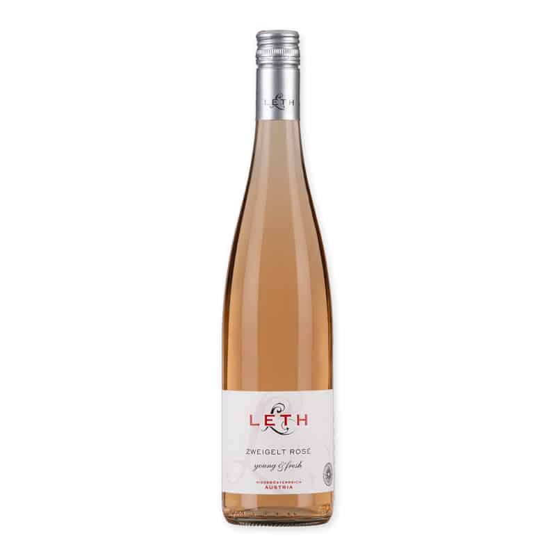 Ontdek de frisheid van Weingut Leth Zweigelt Rosé (bio). Een lichte