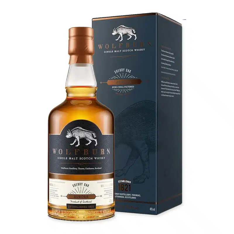 Proef de rijkdom van Wolfburn Sherry Oak Aurora