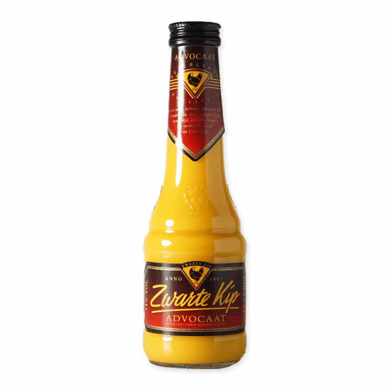 Zwarte Kip Likeur Advocaat is een romige eierlikeur met verse eieren en vanille. Traditioneel