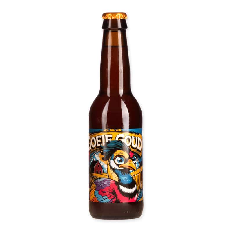Goeie Goud is a 4.9% Belgian Pale Ale with marigold from Brouwerij Goede Kant van het Spoor. Light, spicy, and refreshing.