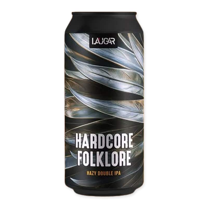 Hardcore Folklore is a hazy DIPA of 8%, full of mango, guava, and peach. Brewed with Citra, Krush, and Mosaic hops.