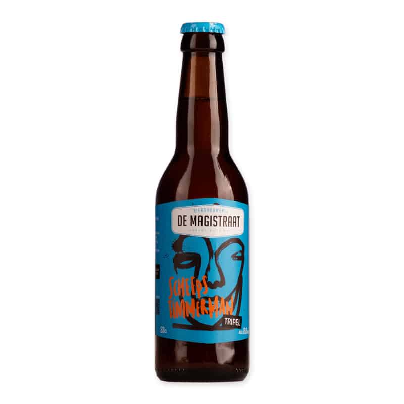 Magistraat Shipbuilder is a sturdy, full-malted tripel of 8.8%, with notes of caramel and a gentle bitterness.