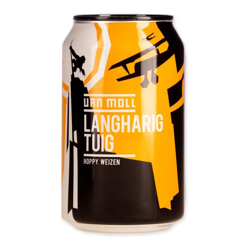 Van Moll Long-Haired Spirit is a 5.5% hoppy Weizen with banana, clove, and citrus. Fresh, distinctive, and surprisingly drinkable.