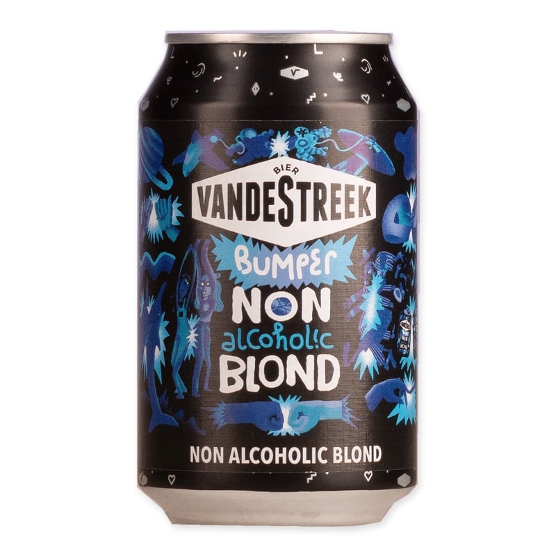 Bumper Blond (0.5%) is an alcohol-free blonde beer from Vandestreek. Fresh, lightly bitter, and full of flavor – ideal for any moment.